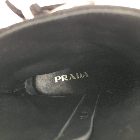 Prada black suede ankle boots Size 37 - Picture 13 of 16